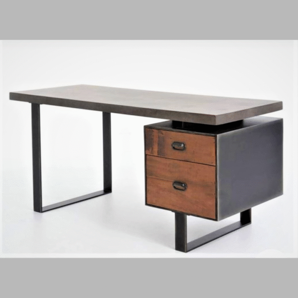 Staff Table size: 4'x2'   Top made in Alnoor MDF  with single drawers unit and M/S powder coated base.